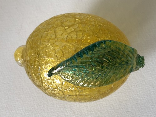 PEGATINA ORIGINAL DE COLECCIÓN VENECIANO Italia MURANO VIDRIO ARTÍSTICO FRUTA Y TAZÓN - Imagen 5 de 12