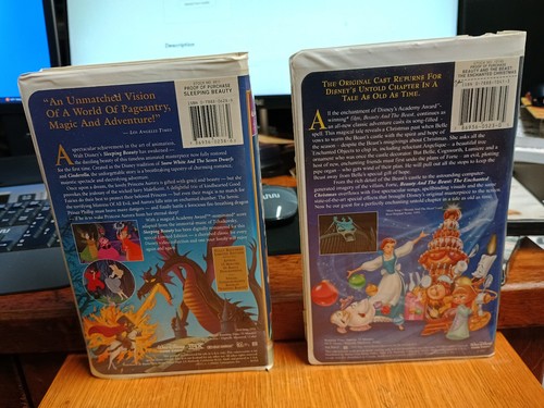 Sleeping Beauty (1997, VHS, Limited Edition) + FREE Bonus Beauty and the Beast - Picture 2 of 4