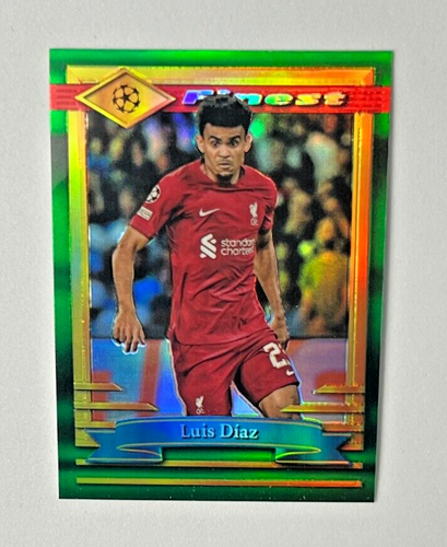 2022/23 Topps Finest Flashbacks UEFA LUIS DIAZ Refractor #58 Liverpool