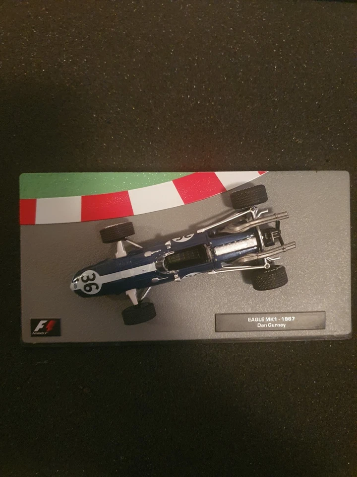 FORMULA 1 F1 AUTO COLLECTION SCALA 1/43 - EAGLE MK1 - D. Gurney - Teca Box - Immagine 4 di 4