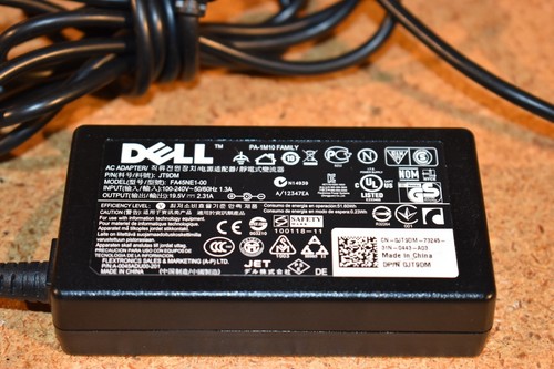 Genuine OEM Dell JT9DM FA45NE1-00 Dell AC Adapter 19.5V 45W Inspiron 11 3000 - Picture 2 of 10