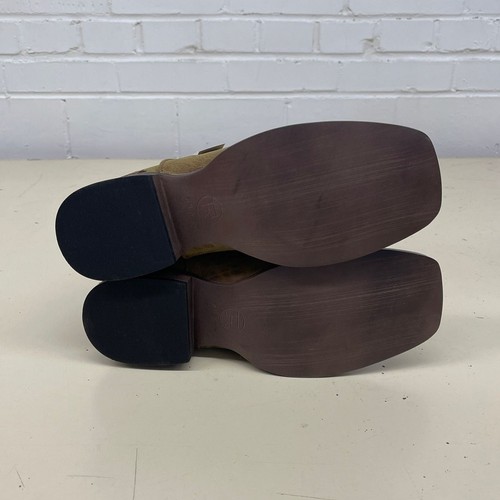 Roper Riley Scroll Kunstleder eckige Zehenpartie Stiefel Damengröße 8 hellbraun - Bild 6 von 7