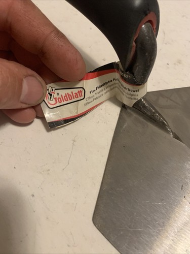 GOLDBLATT - 11" PHILADELPHIA PATTERN BRICK TROWEL - MODEL G01651 - NEW NO BOX - Picture 3 of 4