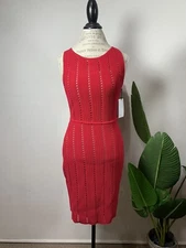 Bailey 44 Red DANGO Bodycon Sheath Dress Women's M Stretch, $228