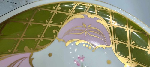 French Limoges? Hand Painted Serving Plate Large ~12" - Picture 5 of 12
