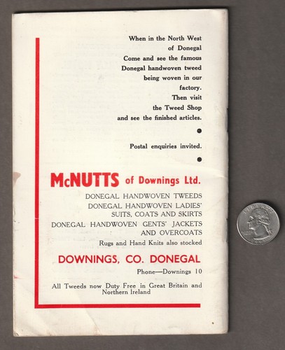 1966 COUNTY DONEGAL GUIDE and INFORMATION BOOK/Booklet ~IRELAND~ Map & Many Ads - Foto 2 di 5