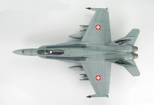 HA3507 1/72 F/A-18C Hornet J-5018 Swiss Air Force 18th Sqdn Panther Payerne AB - Picture 7 of 8