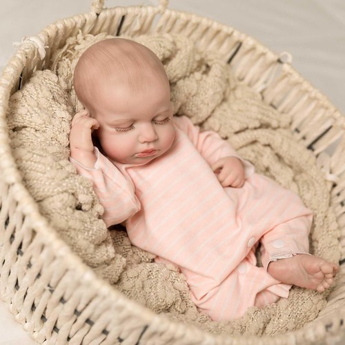 Reborn Baby Dolls Silicone Full Body 22 Inch Waterproof Realistic Newborn Baby - Picture 6 of 8