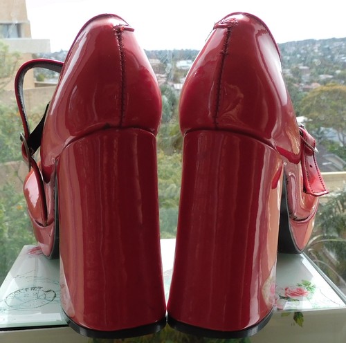 VINTAGE Boho 1960s-70s Original RARE Mabs CITYGIRL Leather Platforms Sz 7 B - Picture 14 of 15
