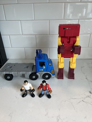 Fisher-Price Imaginext City Big Rig Semi Truck W/ Robot & Figure Sounds & Lights - Picture 2 of 6