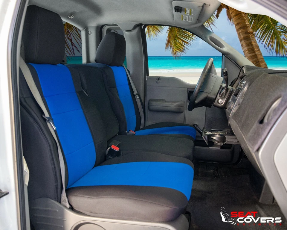 Fundas de asiento de neopreno de ajuste personalizado para Chevy S-10 Foto 3 de 4