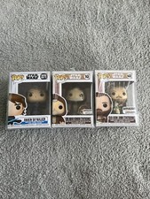 Funko Pop Star Wars Anakin Skywalker Obi-Wan Kenobi & Qui-Gon Jinn W/ Protectors