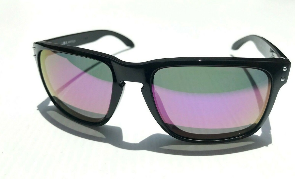 NEW Oakley HOLBROOK XL Crystal Black POLARIZED Galaxy Violet Lens Sunglass 9417