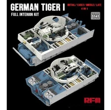 Rye Field Model(RFM) #5141 1/35 Tiger I full interior kit-Not included tank