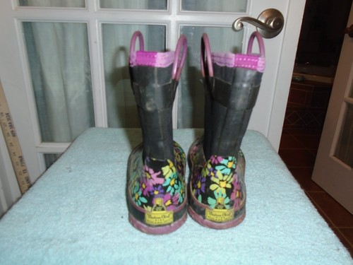 Western Chief Kids Cold Rated Neoprene Rain/Snow Boot Daisy Shower size 1 - Picture 5 of 9