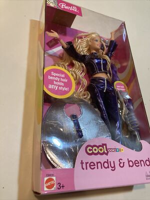 ♡Crazy Barbie♡です Barbie Cool Lookz Trendy & Bendy Mattel Doll C0419 Long