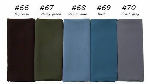Women Ladies Plain Chiffon Scarf Hijab Head Wrap Shawls Head Muslim Scarves New - Bild 81 von 93