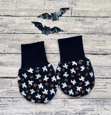 Spooky Cute Halloween Ghosts Pumpkins Baby Mitts