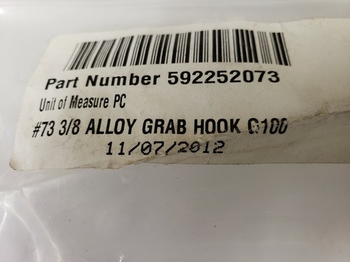 Peerless 592252073 Accoloy Eye 3/8 gancio di presa grado 100 8800 libbre NUOVO - Foto 2 di 5