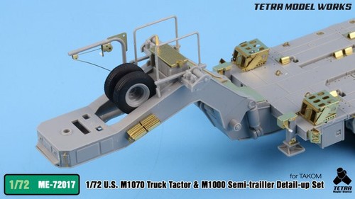 1/72 Tetra Model - ME72017 M1070 Tractor w/M1000 Trailer Etching Parts for Takom - Picture 14 of 24