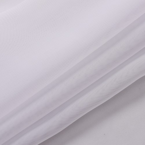 un par de cortinas de velo transparente de aspecto de algodón con tapa de cinta de 10 cm para usar con ganchos - Imagen 4 de 16