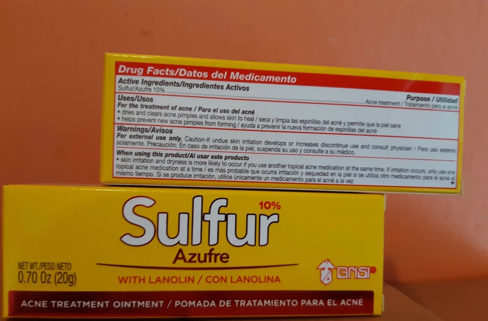 GRISI 10% Azufre Sulfur Acne &  Pimple Ointment Cream 20g ( 2 Pack) - Image 2 of 3
