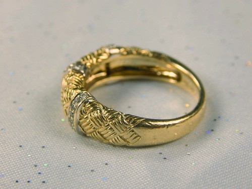 Wunderschöner Designer Gelbgold 14K 585 Diamant Damen Seil Ring Band 5,9 gr - Bild 7 von 16