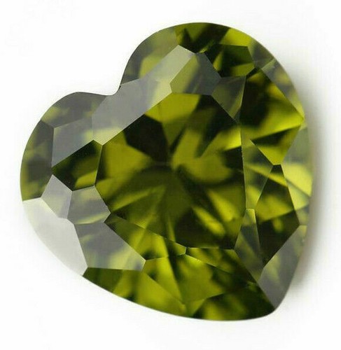 CZ Heart Shaped Loose Stones 4 - 8mm White Red Blue Sapphire Green Best Quality - Bild 4 von 15