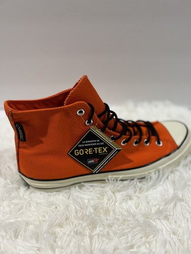 NEW Converse Chuck 70 Hi High Top Gore-Tex Bold Mandarin Mens Size 12 - Picture 4 of 9