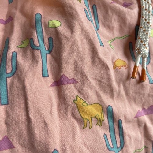 Bañador Pantalones Cortos Ambsn Desert Estampado Cactus Grande Cordón Rosa Verde - Imagen 7 de 9