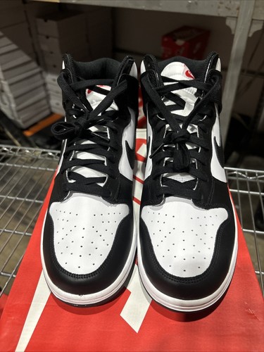 Size 11.5 - Nike Dunk High Black White W - Picture 8 of 13