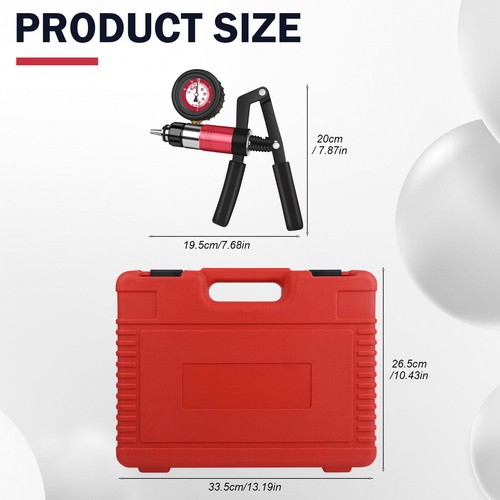 Vacuum Pressure Pump Brake Bleeder Kit Bleeding Tester Hand Held Bleed Tool Set - Picture 21 of 22
