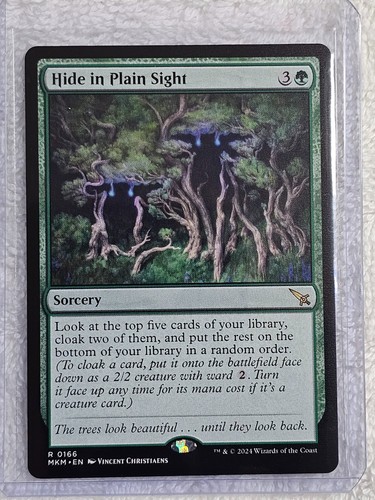 MTG Hide in Plain Sight #166 Murders at Karlov Manor Magic Card Rare NM - Picture 4 of 6