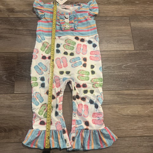 Pete + Lucy Sz 12-18 Mo Girls Infant Romper New NOS Beach Sunglasses Boutique - Picture 8 of 11