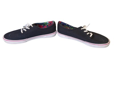 Polo Ralph Lauren Faxon Low Shoes Mens Size 12 Blue Canvas Floral Sneakers Floral Canvas Slip-On Sneaker main image 2