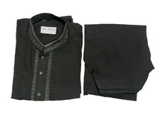 Pakistani Shalwar Kameez Mens Style Ready Made DK-Green Color Size Large AK-3806