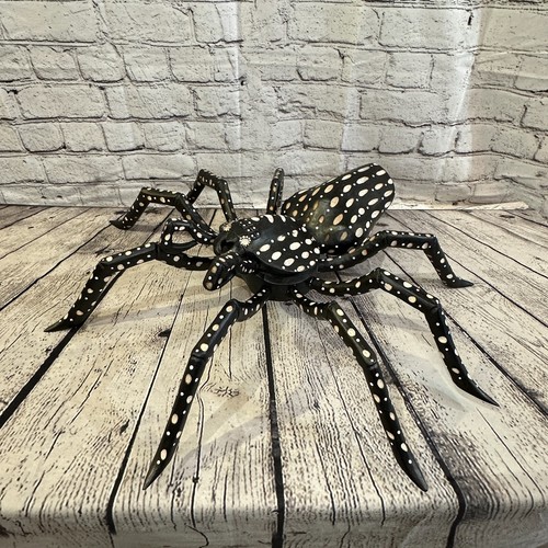50 cm x 45 cm Holz Dunkle Spinne Schnitzerei Handgeschnitzt Gehende Spinne Tarantel Statue - Bild 2 von 16