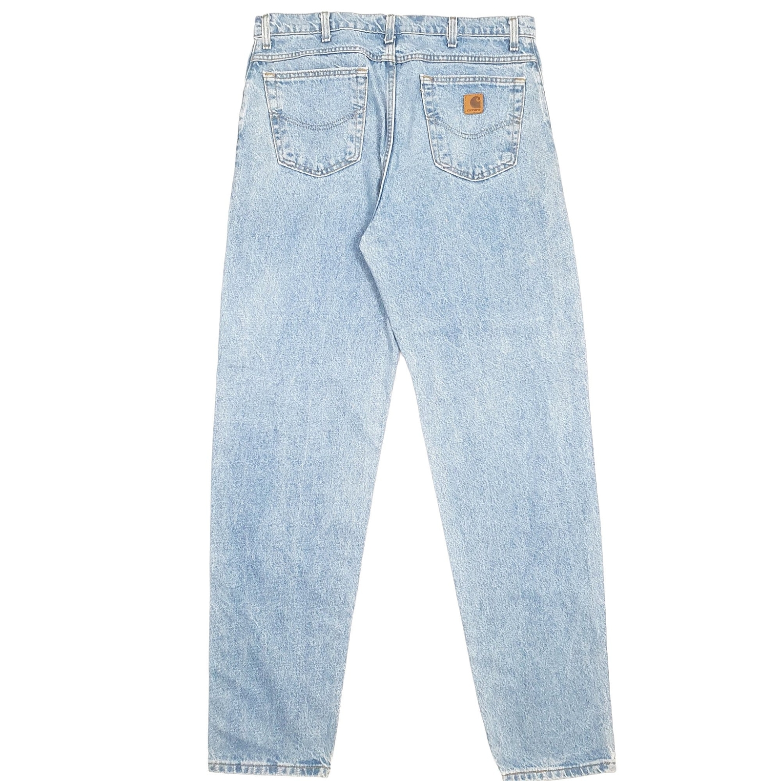 Mens CARHARTT Casual Regular Fit Blue Denim Jeans Trousers W38 L35 image 3