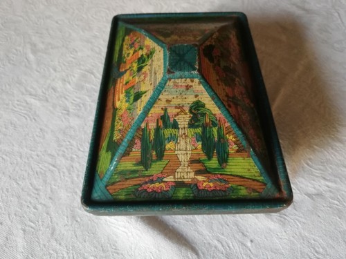 Vintage Rowntree York sweet tin garden design Rowntrees tin - Picture 4 of 12