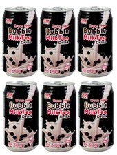RICO Bubble Milk Tea Getränk - Brown Sugar Flavor (6x 340ml) mit Tapiokaperlen