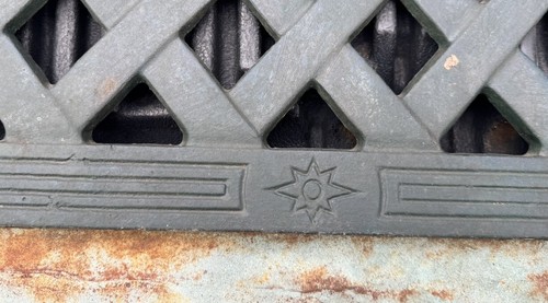 Innova Heavy Cast Iron Metal Art Bench Lattice Salvage 48” Long Grate Scroll - Picture 6 of 9