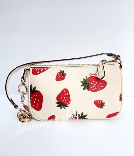 NWT Coach Nolita 19 With Wild Strawberry Print CH533 + Free Chain - Picture 4 of 10