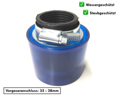 38mm Sport Luftfilter Rund für Zündapp C CS CX GTS ZA ZB ZD ZE ZL ZR Vergaser