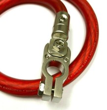 Battery Car Stereo Power or Ground 1/0 Gauge 5/16" Ring Terminal Marine 2pcs