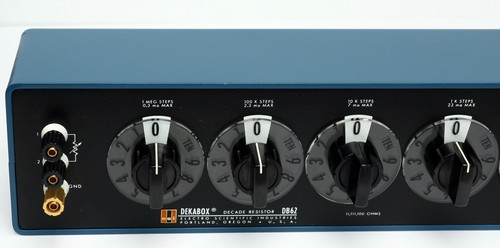 ESI Electro Scientific Industries DB62 6-Dial Decade Resistor 10Ω to 11,111,100Ω - Picture 4 of 6