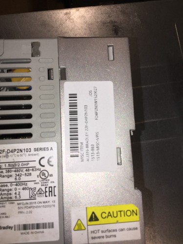 22F-D4P2N103 PowerFlex 4M- 1.5 kW (2 HP) AC Drive IP20 - Picture 3 of 6