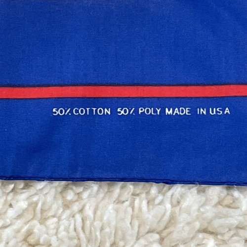 Vintage US Army P.O.W Bandana Taschentuch Blau Military Made In USA 90’s Neu mit Etikett - Bild 7 von 8