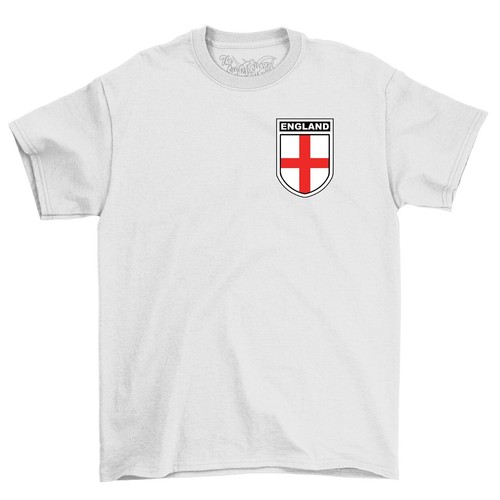 England Football Badge T-Shirt, Men's Women's & Kids Euro 2024 England Foot Ball - Picture 5 of 13