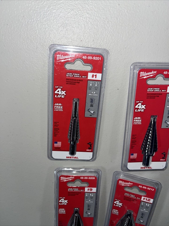 MILWAUKEE Jam Free Step Drill Bit 12 48899212 eBay