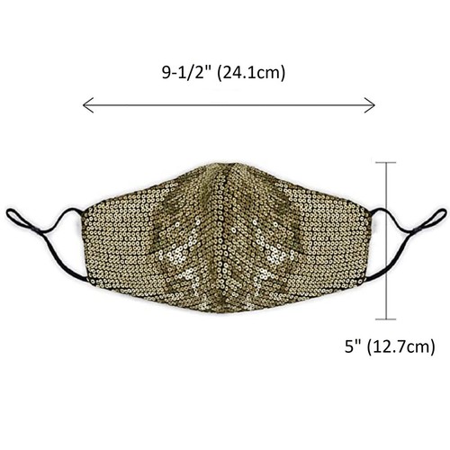 Sequin Glitter Face Mask Fashion Bling Sparkly Washable Face Cover Women Men - Bild 26 von 60